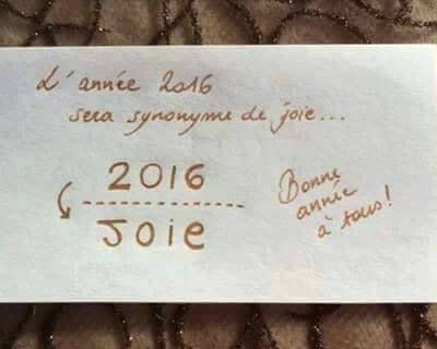 bonne année à tous