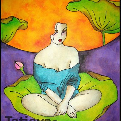 La tête dans les lotus...