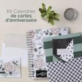 Kit Calendrier de cartes d'anniversaire