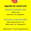 Agenda du week-end (10 & 11 sept. 2022)