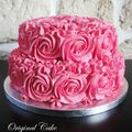 Gâteau Roses girly
