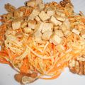 Salade de carottes et panais, tofu et noix [Thème du mois : Fruits et légumes de saison]
