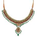 An enamelled and gemset necklace, North India, second half 19th century