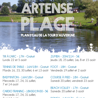 Envie de sport ! allez à Sancy Artense Plage à La Tour d'Auvergne !