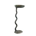 An extremely rare large archaic bronze ritual 'snake' lamp, Warring States period - early Western Han dynasty