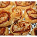 Palmiers jambon mozzarella