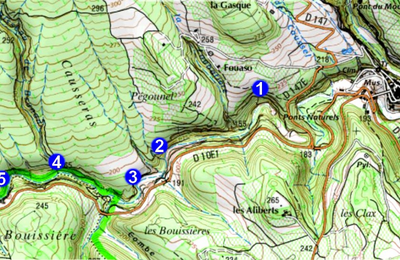 Compte rendu photo (N°1) - Cascades temporaires de la Cesse – Pluies du 10 et 11 mai 2020