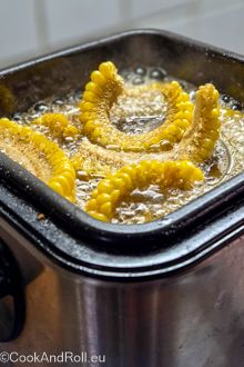 Maïs frais frit à la pâte de piment gochujang