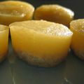 Petits gateaux agar-agar de Cléa pomme/noix/cardamonne, pas si réussi que la photo...