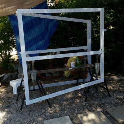 travaux autour du portail