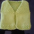 Vichy Jaune et Tricot Verveine