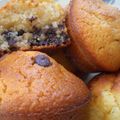 Muffins à l'amande (et pépites de chocolat)