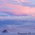 Le Mont Saint-Michel vu du ciel.