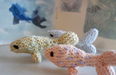 Les petit poissons, dans l'eau... -Modèle crochet-