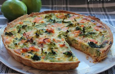 Quiche au brocoli et saumon fumé d'Annaelle