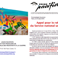 SERVICE NATIONAL UNIVERSEL & L'UNION PACIFISTE