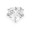 A 9.68 carats heart-shaped diamond ring