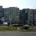Rond-point à Bucarest (Roumanie)