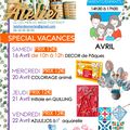 Les ateliers d'Avril...