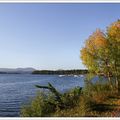 Newport-Vermont, lac, soleil et ciel bleu - Newport-Vermont, lake, sun and blue sky 