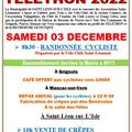 TÉLÉTHON 2022 - Vente de crêpes au Centre Commercial et à la Salle des Fêtes de Saint-Léon-sur-L'Isle 