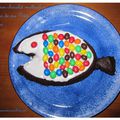 Le poisson-chocolat multicolore des 2 ans de Petite Princesse