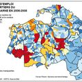 Atlas du sud-est du Val de Marne (2) : la répartition des emplois et des actifs par quartiers et communes en 2006-2008