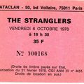 The Stranglers - Vendredi 6 Octobre 1978 - Bataclan (Paris)