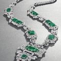 An Art Deco Emerald and Diamond Sautoir, by Cartier, circa 1926, previously owned by HRH Princess Faiza of Egypt