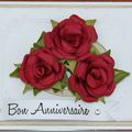 Carte d’anniversaire “Roses”