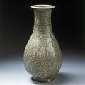 Vase, carved and glazed stoneware, Yaozhou ware, China, Northern Song dynasty (1000-1127)