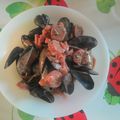 MOULES AU CHORIZO ET AUX LARDONS FUMES SANS GLUTEN, SANS LAIT