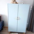 Petite armoire vintage année 70 relookée style "Scandinave"