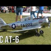 Big RC North American AT-6 Fine Scale Model Flies At Flight Show
