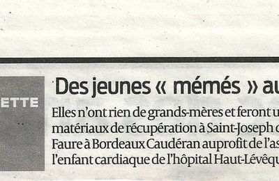 On parle de nous dans le Sud-Ouest du 28 février 2011