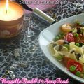  ღ Tagliatelle -Crevettes-petits légumes et sauce Sexy # Battle'sFood14 # SexyFood