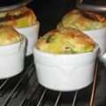 petits soufflés accidentels au poireau et camembert