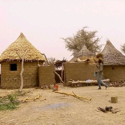  Toits des cases en təməzala chez les Podoko