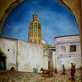 La mosquée d'ouazzane, par l'artiste Smail El Fidali
