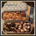 Bento « sauté de porc et riz à la crème » 