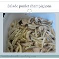 salade de pâtes au poulet et champignons