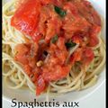 Spaghettis aux tomates fraîches ( sans cuisson )