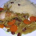 Tajine de poulet aux oignons