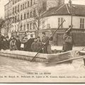 JANVIER 1910 - CRUE DE LA SEINE- PARIS ET SA BANLIEUE