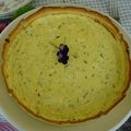 TARTE AUX DEUX  FROMAGES   ( pour 6)