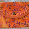 Portefeuilles batik orange