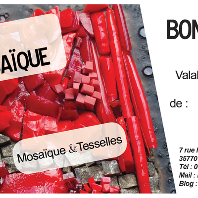 Offrez un stage mosaïque pour la fête des mamans ! Cadeau de dernière minute pour la fête des mamans. En 5 minutes chez vous !