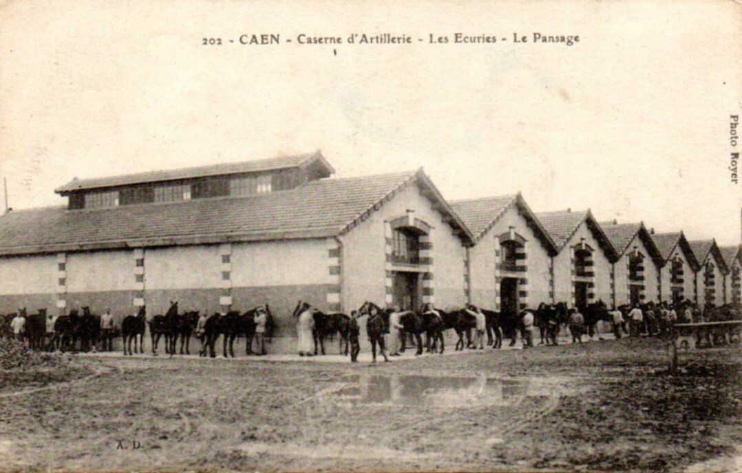 43e RAC Caen 14-18 quartier d'artillerie Claude Decaen