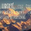 La liberté...