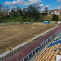 LES TRAVAUX DU STADE GARDENT LE RYTHME.